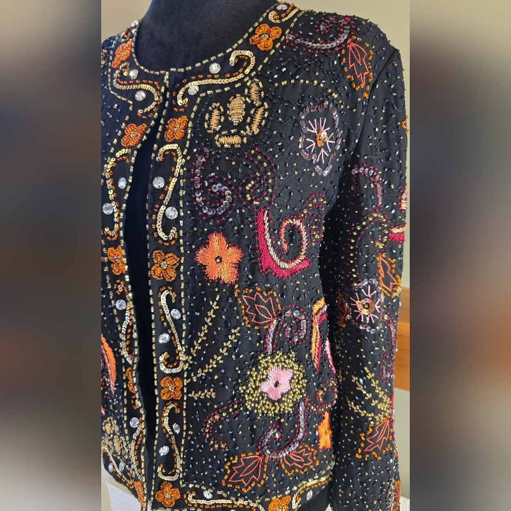 Indigo Moon Evening Jacket Large - image 3